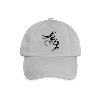 Schwimmen Radfahren Laufen Symbols Sport - Baseballkappe - Grau - Vorne