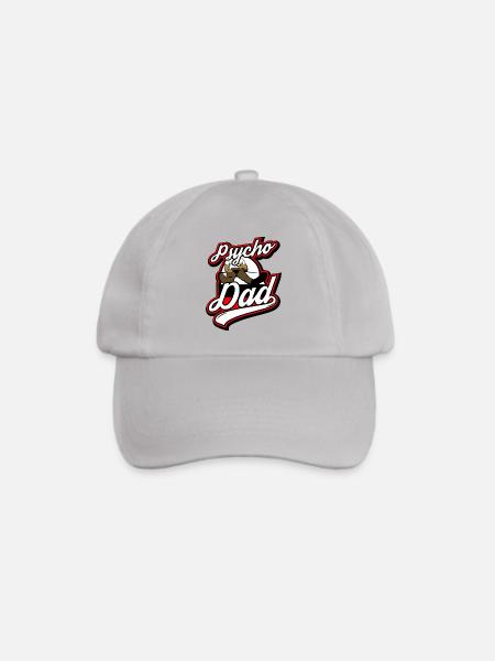 Psycho - Papa - Psycho - Dad - Baseballkappe - Grau