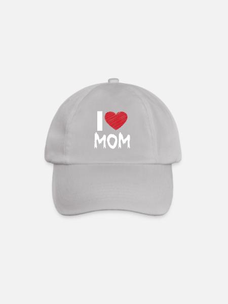 Ich liebe Mama - Baseballkappe - Grau