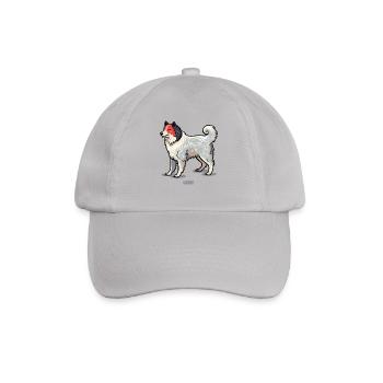 Wuff – Japanischer Hund - Baseballkappe - Grau - Vorne