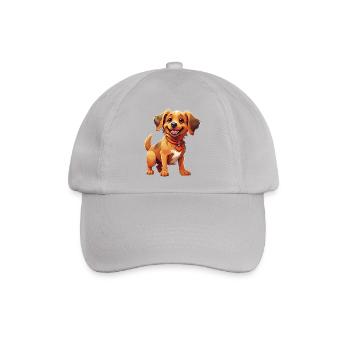 Hunde Hunde funkeln in der Illustration - Baseballkappe - Grau - Vorne