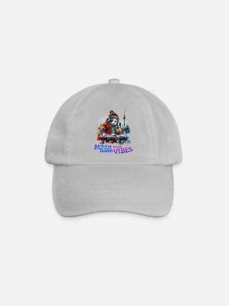 Minus Degrees, Plus Vibes – Berlin Winter Geschenk - Baseballkappe - Grau