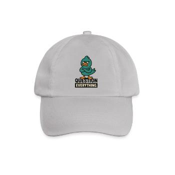 Misstrauischer Vogel – Hinterfrage alles - Baseballkappe - Grau - Vorne