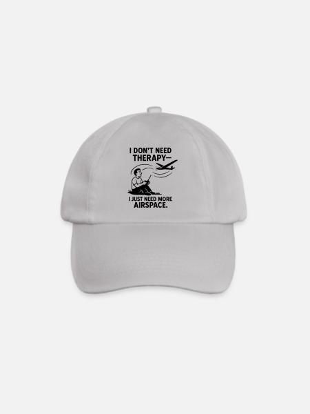 0001 NoTherapy MoreAirspace - Baseballkappe - Grau