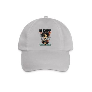 NE KOPP VOLL NIX – Durch und trotzdem da - Baseballkappe - Grau - Vorne