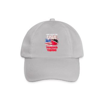 USA Patriotismus Design mit Flagge und Botschaft - Baseballkappe - Grau - Vorne