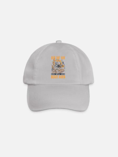 Baggerfahrer Geschenke Baggerführer Baustelle - Baseballkappe - Grau