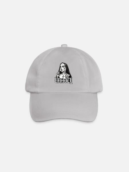 Unholy Nun – Tattoo Style Streetwear - Baseballkappe - Grau