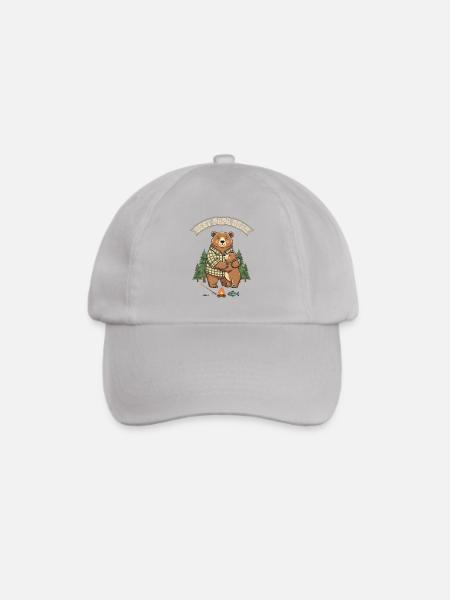 Best Papa Bear – Süßes Bären Papa Geschenk - Baseballkappe - Grau