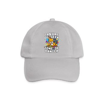 Geek, Humor, Gamer, Mann, Teenager-Videospielkonsole, - Baseballkappe - Grau - Vorne