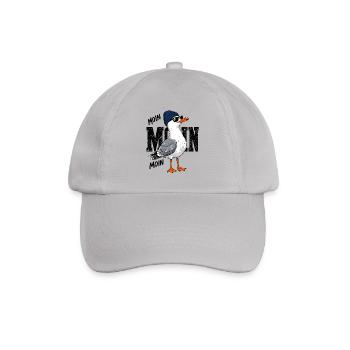 Coole Moin Möwe mit der Mütze und Sonnenbrille - Baseballkappe - Grau - Vorne