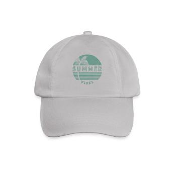 Retro-Sommer-Vibes - Baseballkappe - Grau - Vorne