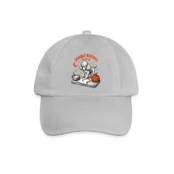 Halloween Pudel - Baseballkappe - Grau - Vorne
