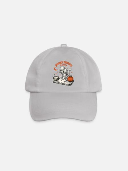 Halloween Pudel - Baseballkappe - Grau