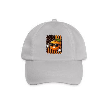 Mandarine USA Amerikanische Flagge Sonnenbrille - Baseballkappe - Grau - Vorne