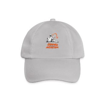 Hundeliebe: Leben mit Hund - Baseballkappe - Grau - Vorne