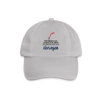 Norwegen Wahrheit - Baseballkappe - Grau - Vorne