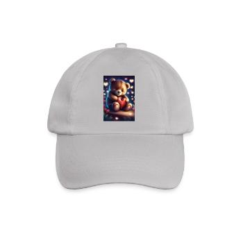 Entzückender Teddybär - Baseballkappe - Grau - Vorne