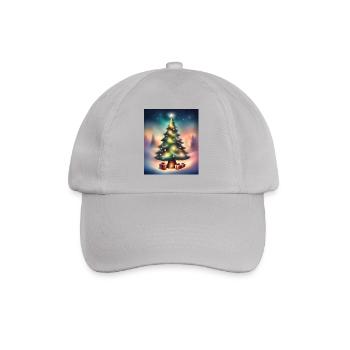 Weihnachtsbaum draußen - Baseballkappe - Grau - Vorne