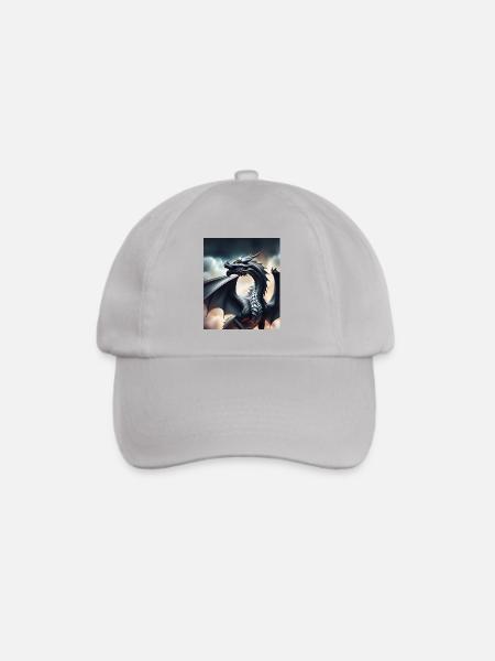Grauer Drache - Baseballkappe - Grau