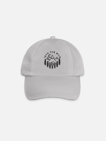 Into the wild - Baseballkappe - Grau