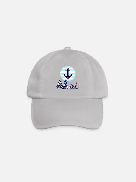 Ahoi und Anker - Baseballkappe - Grau