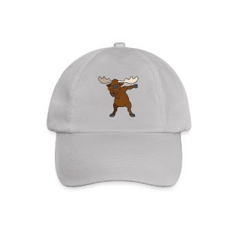 Dabbing Dab Elch - Baseballkappe - Grau - Vorne