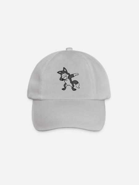 Dabbing Dab Siberian Husky Hund Wolf Tanzen - Baseballkappe - Grau