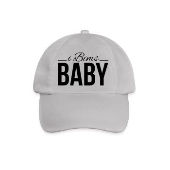i bims baby - Baseballkappe - Grau - Vorne