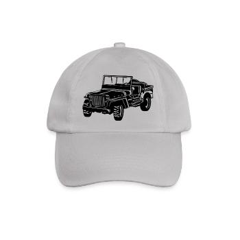 Geländewagen / Jeep SUV 02_schwarz - Baseballkappe - Grau - Vorne