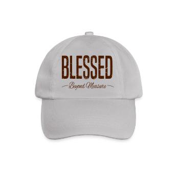 BLESSED Beyond Measure grunge - Baseballkappe - Grau - Vorne