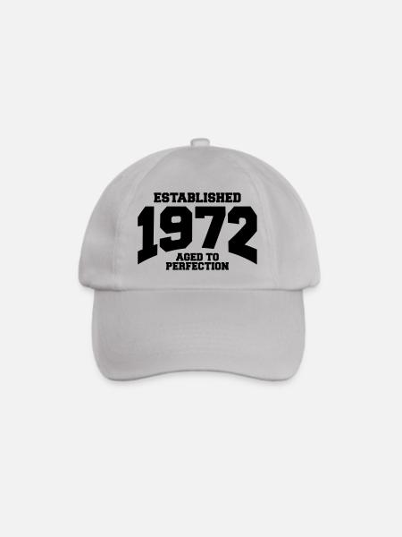 aged to perfection established 1972 (de) - Baseballkappe - Grau