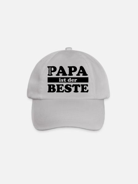 mein_papa_ist_der_beste - Baseballkappe - Grau