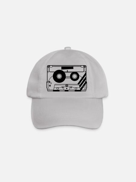 Kassette Audiokassette - Baseballkappe - Grau