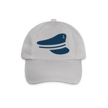 Mütze maritimes Motiv für Seebären als Geschenk - Baseballkappe - Grau - Vorne