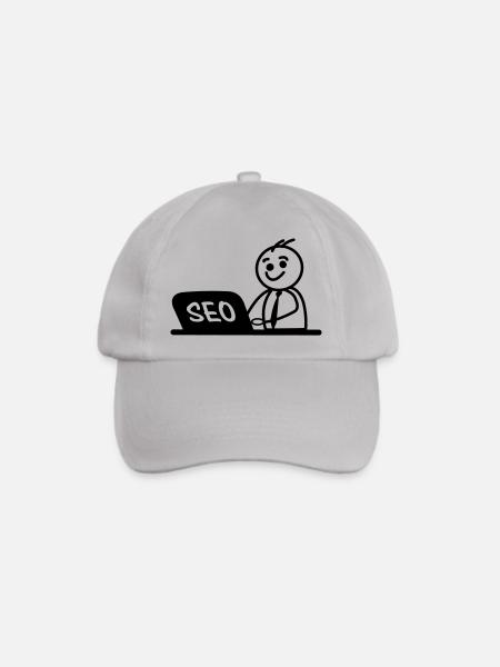 Arbeit Laptop SEO - Baseballkappe - Grau