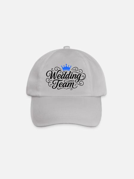 Wedding Team Hochzeit - Baseballkappe - Grau