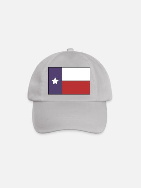 Texas-Flagge - Baseballkappe - Grau