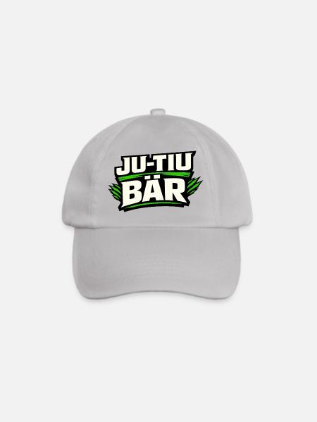 Ju-Tiu Bär – Wortspiel für Creator & Social Media - Baseballkappe - Grau