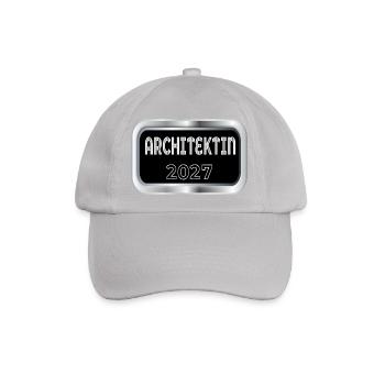 Architektin 2027 - Baseballkappe - Grau - Vorne