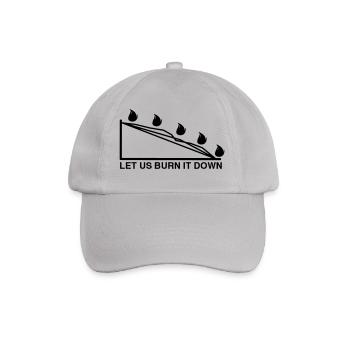 BURN DOWN CHART - Baseballkappe - Grau - Vorne