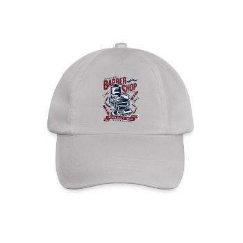 Vintage Barber Shop2 - Baseballkappe - Grau - Vorne