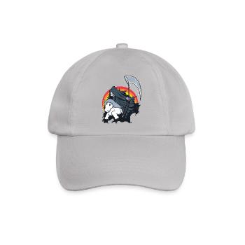 Einhorn Tod der Tod Sense lustig Geschenk - Baseballkappe - Grau - Vorne