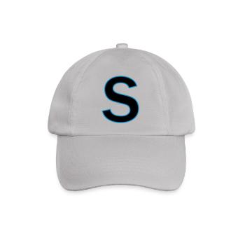 Buchstaben s Vektor - Baseballkappe - Grau - Vorne
