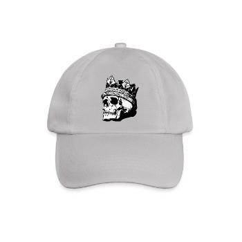 Totenschädel - Baseballkappe - Grau - Vorne