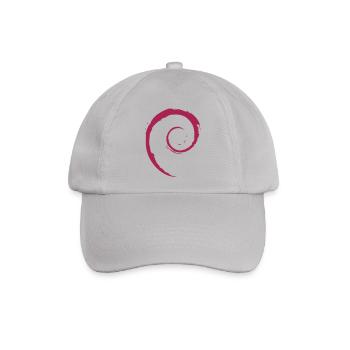 Linux Spirale Betriebssystem PC Geschenk IT Idee - Baseballkappe - Grau - Vorne