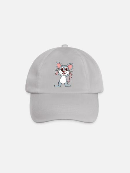 Maus - Baseballkappe - Grau