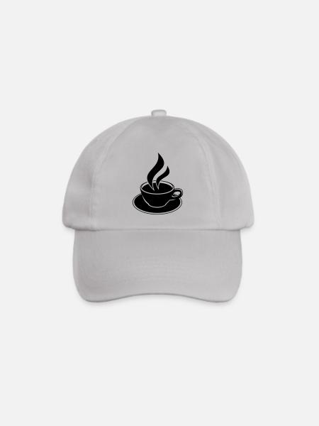 Coffee Cup Design - Baseballkappe - Grau