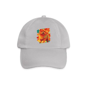Chow Chow - Baseballkappe - Grau - Vorne