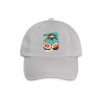 Kokosnuss Coconut - Baseballkappe - Grau - Vorne